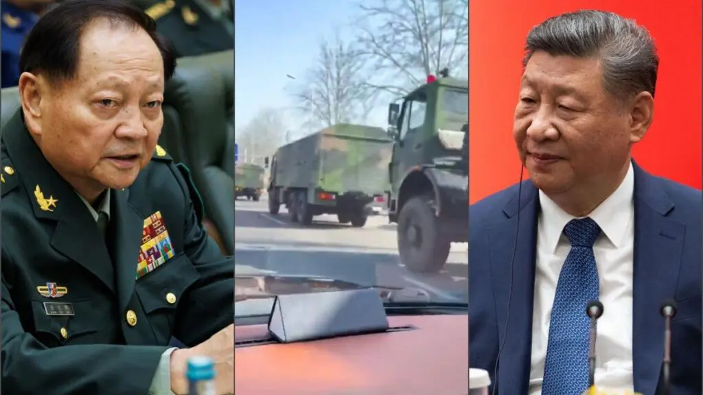 Ce se întâmplă în China după ce Xi a decapitat conducerea armatei. Imagini cu camioane militare în Beijing, publicate pe rețele sociale