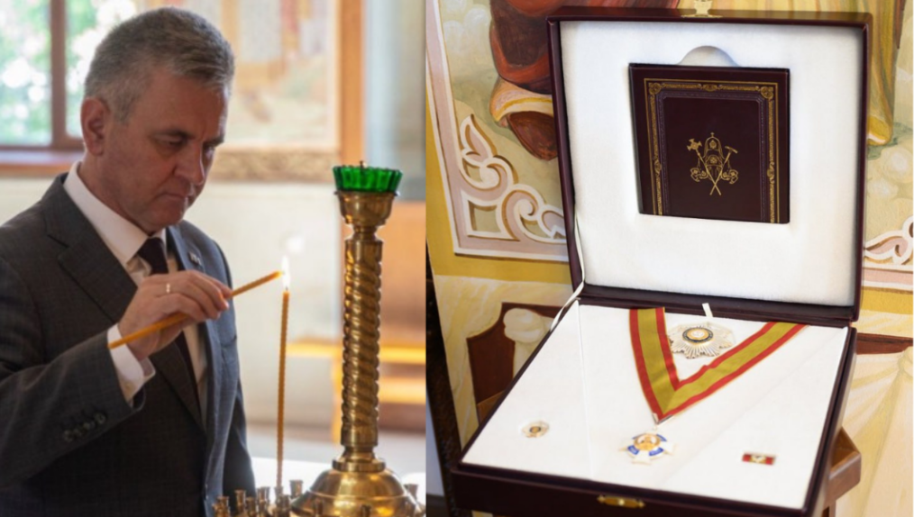 Krasnoselski și-a arat ordinul de la Patriarhul Kiril, pentru „recunoașterea realizărilor” și „bucuria de a sluji”