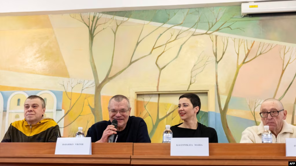 Освобождённые политзаключённые Беларуси поблагодарили Украину