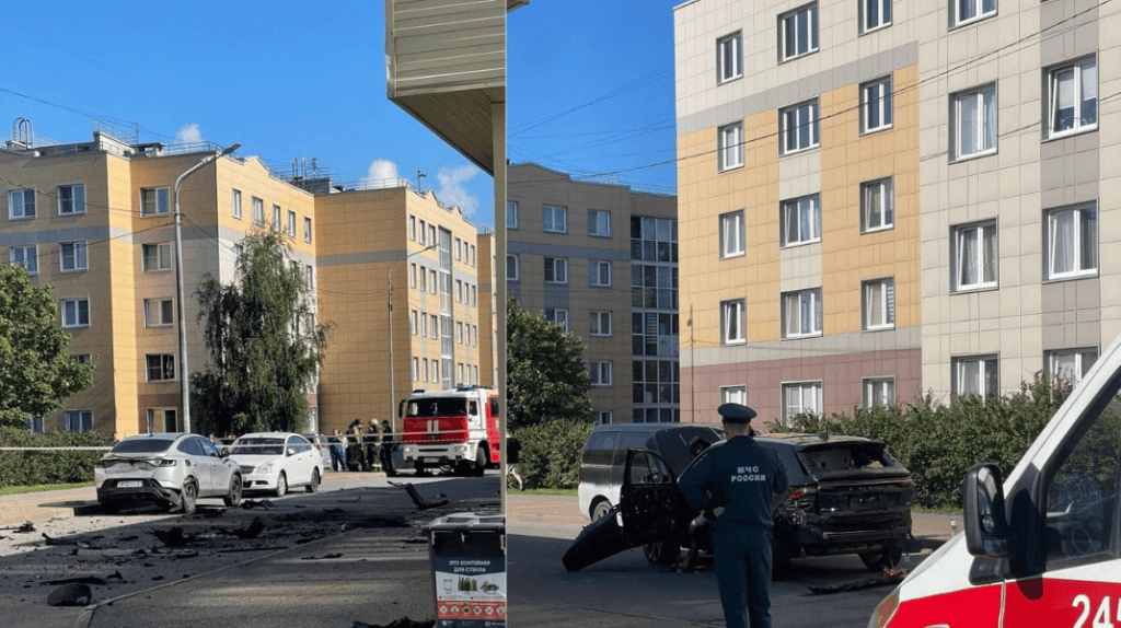 Mașina unui locotenent-colonel rus, aruncată în aer. Militarul a murit. Imagini cu tot ce mai rămas din automobil