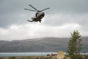 URGENT! Signal rockets were launched from a Russian ship at a NATO helicopter