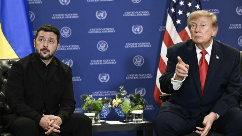 Președinții Trump și Zelenski, întâlnire bilaterală la New York. „Putin dorește să se întâlnească pentru a încheia războiul”