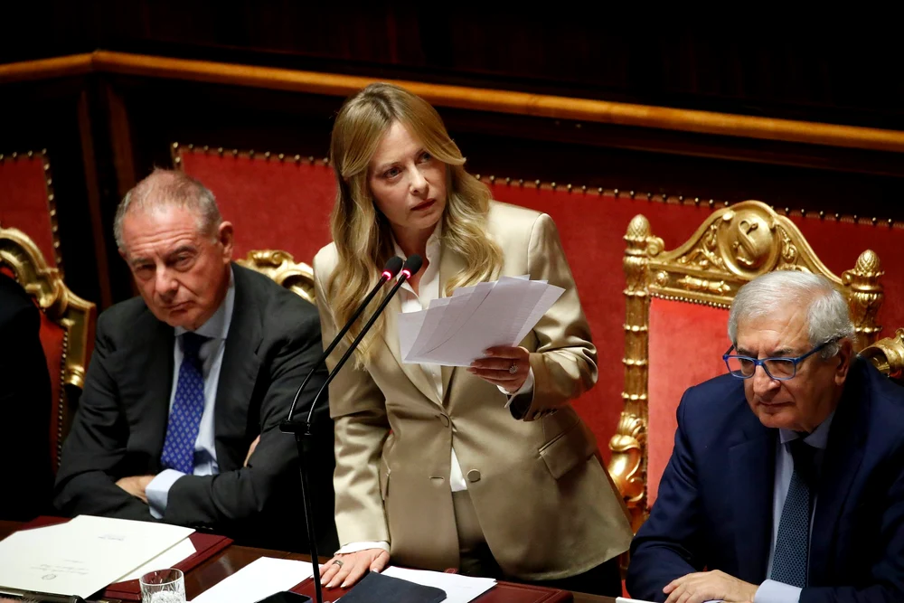VIDEO // Giorgia Meloni spoke in the Italian parliament about the need to support Ukraine: “I do not miss the Russian tanks”